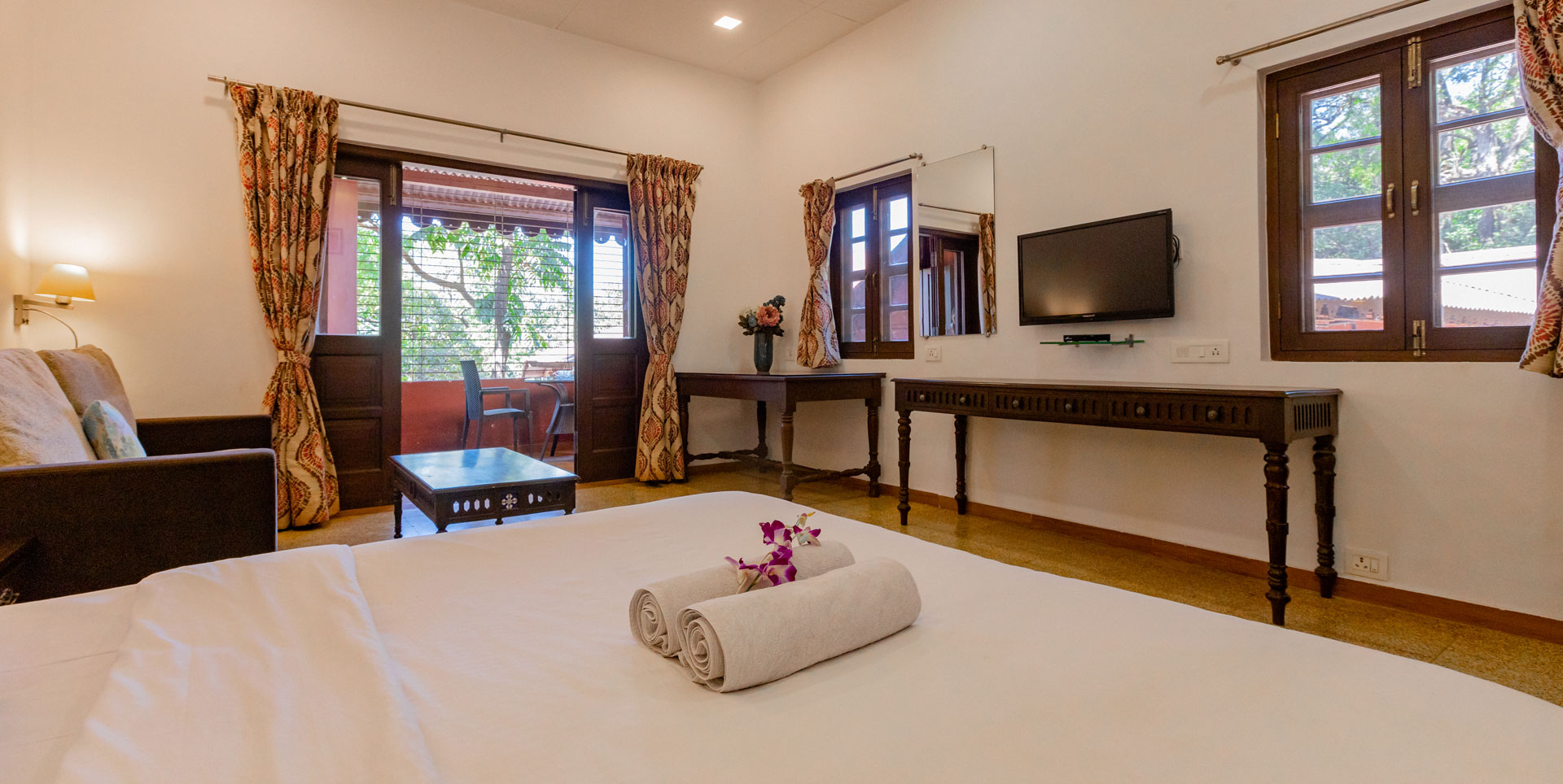 Superior Room Private Balcony Sit-Out Area