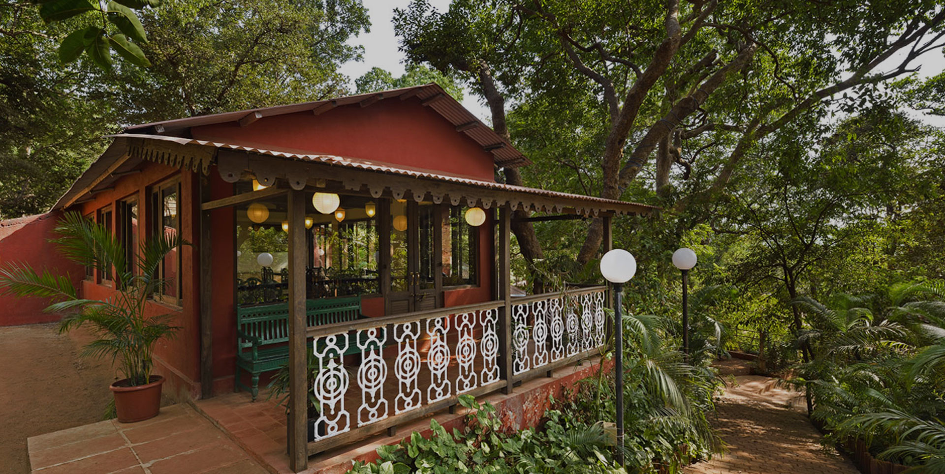 Evening Villa View with Ambient Heritage Lighting